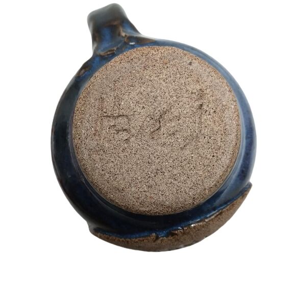 ☕ Perk Avenue Mug 🤎💙 Vintage Signed Pottery Madison GA - Picture 11 of 12